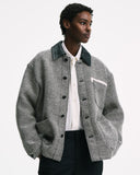 SOPHNET. 25A/W LEATHER COLLAR COVERALL / Kvadrat Sisu [ SPNT-252006 ]