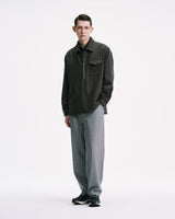 SOPHNET. 25A/W LIGHT MELTON WOOL HALF-ZIP SHIRT [ SPNT-252003 ]