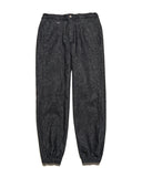 uniform experiment 26A/W HIGH STRETCH DENIM HEM SHIRRING BAKER PANTS [ UE-262037 ]