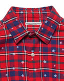 [ Pre-order ] uniform experiment 26A/W STAR PRINT CHECK SHIRT [ UE-262047 ]