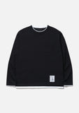 [ Pre-order ] NEIGHBORHOOD 26S/S BW . LAYERED TRIM CREWNECK LS [ 261UWNH-CSM05 ]