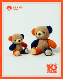 BEAMS JAPAN x DOUSIN Fluffy Colourful Plush Bear M