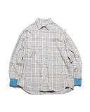 SOPHNET. 26A/W FLANNEL CHECK RIBBED SHIRT [ SPNT-262006 ]
