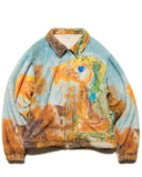 uniform experiment 25A/W ASGER JORN: PAINTING FLEECE BLOUSON [ UE-252027 ]
