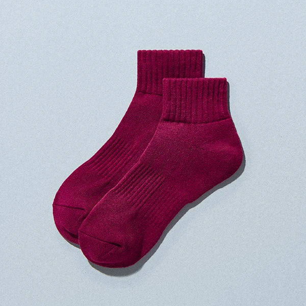 JAPAN Convenience Store Short Socks [ Bordeaux ]