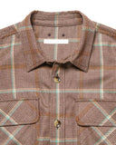 SOPHNET. 25A/W SAXONY WOOL CHECK LOGO PATCH SHIRT [ SPNT-252009 ]