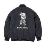 NANGA x Like a Dragon Studio ECO REVERSIBLE SOFT DOWN VARSITY JACKET