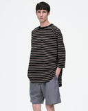 [ Pre-order ] SOPHNET. 26A/W BORDER RAGLAN 3/4 SLEEVE WIDE TEE [ SPNT-262078 ]