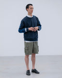 [ Pre-order ] uniform experiment 26A/W LINE FLANNEL CHECK PANELED CREWNECK TOP [ UE-262042 ]