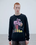 [ Pre-order ] uniform experiment 26S/S MICHAEL CHERNO: RED VASE CREWNECK TOP [ UE-260067 ]