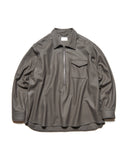 SOPHNET. 25A/W LIGHT MELTON WOOL HALF-ZIP SHIRT [ SPNT-252003 ]