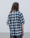 uniform experiment 26S/S ROPE INDIGO RELAX-FIT S/S SHIRT [ UE-260016 ]