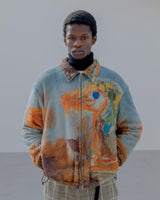 uniform experiment 25A/W ASGER JORN: PAINTING FLEECE BLOUSON [ UE-252027 ]