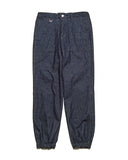 uniform experiment 26A/W HIGH STRETCH DENIM HEM SHIRRING BAKER PANTS [ UE-262037 ]