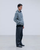 [ Pre-order ] uniform experiment 26A/W STAR PRINT CHECK HOODED BLOUSON [ UE-262034 ]