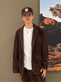 NAUTICA ( JAPAN ) Vintage-Style Corduroy Single-Breasted Jacket