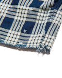 [ Pre-order ] uniform experiment 26A/W STAR PRINT CHECK CUT-OFF SHORTS [ UE-262035 ]