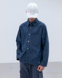 [ Pre-order ] uniform experiment 26A/W NEP DENIM DOUBLE POCKET SHIRT [ UE-262028 ]