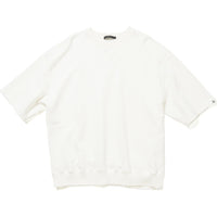 SOPHNET. 24S/S COTTON SILK FRENCH TERRY HEM RIBBED S/S TOP [ SOPH-240048 ]