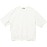 SOPHNET. 24S/S COTTON SILK FRENCH TERRY HEM RIBBED S/S TOP [ SOPH-240048 ]