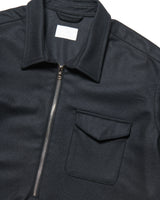SOPHNET. 25A/W LIGHT MELTON WOOL HALF-ZIP SHIRT [ SPNT-252003 ]