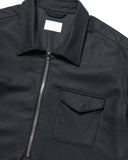 SOPHNET. 25A/W LIGHT MELTON WOOL HALF-ZIP SHIRT [ SPNT-252003 ]