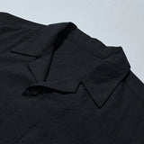 JAPAN Convenience Store Cotton Linen Open Ccollar Shirt
