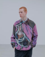 uniform experiment 25A/W ASGER JORN: PAINTING FLEECE BLOUSON [ UE-252027 ]