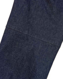 [ Pre-order ] uniform experiment 26A/W HIGH STRETCH DENIM HEM SHIRRING BAKER PANTS [ UE-262037 ]