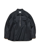 SOPHNET. 25A/W LIGHT MELTON WOOL HALF-ZIP SHIRT [ SPNT-252003 ]
