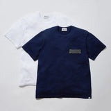 KUON 24A/W Sashiko Striped Pocket Tee [ 114CS06C1B7 ]