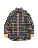 SOPHNET. 26A/W FLANNEL CHECK RIBBED SHIRT [ SPNT-262006 ]