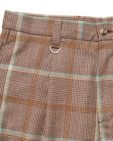 SOPHNET. 25A/W SAXONY WOOL CHECK RELAX-FIT TUCK SLACKS [ SPNT-252010 ]