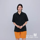 JAPAN Convenience Store Cotton-linen Open-collar Shirt