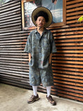 NAUTICA ( JAPAN ) Wide Silhouette Aloha Print Faded Spindle Easy Shorts