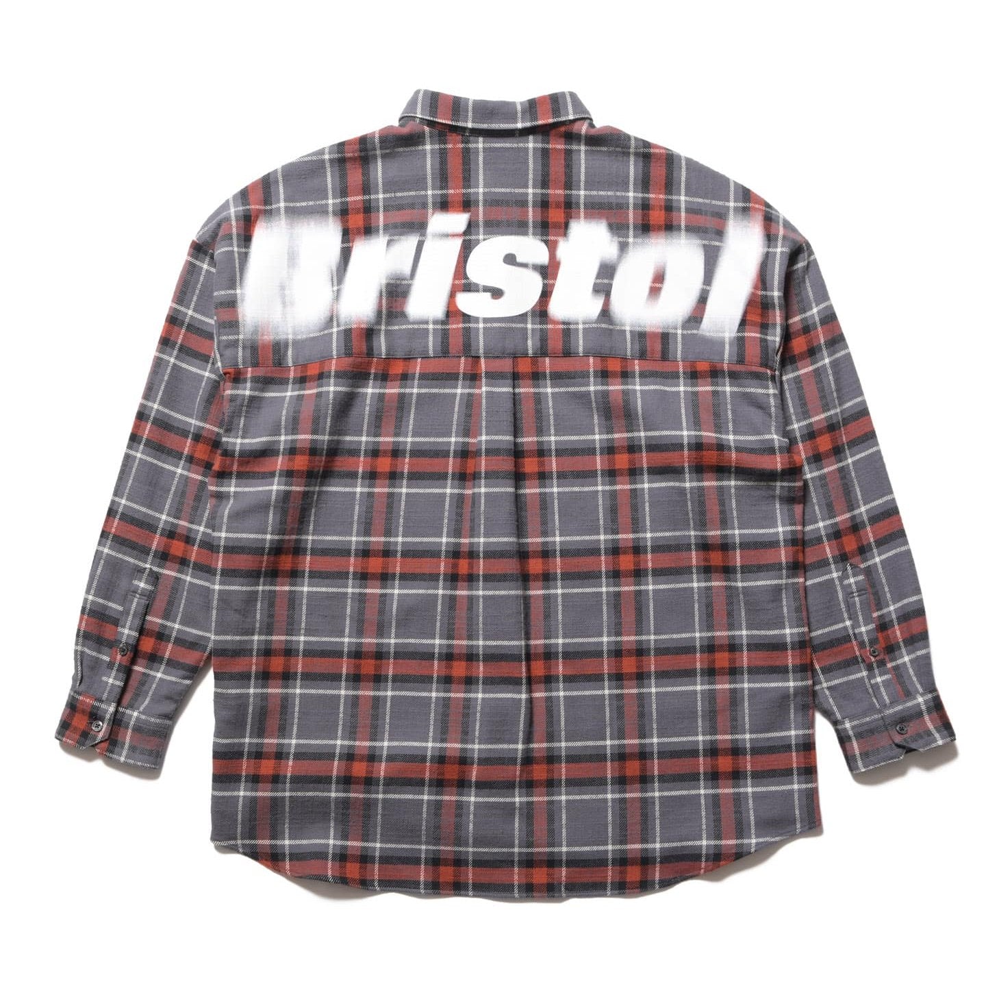 F.C.Real Bristol 24A/W FLANNEL BIG LOGO BAGGY SHIRT [ FCRB