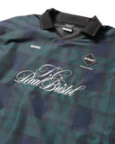 [ Pre-order ] F.C.Real Bristol 26S/S PLAID PRACTICE POLO COLLAR PISTE [ FCRB-260029 ]