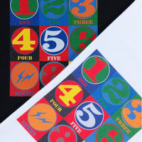 fragment design x MEDICOM TOY BE@RTEE Robert Indiana 'NUMBER' Tee