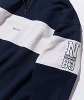NAUTICA ( JAPAN ) Panel Border Cadet Collar Sweatshirt