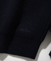 NAUTICA ( JAPAN ) Felt Patch Arch Logo V-neck Cardigan