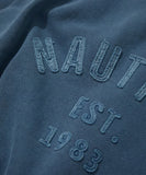 NAUTICA ( JAPAN ) Pigment Dyed Felt Patch Arch Logo Crewneck Sweatshirt