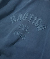 NAUTICA ( JAPAN ) Pigment Dyed Felt Patch Arch Logo Sweat Hoodie