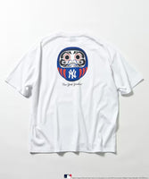 FREAK'S STORE x MLB Back Print 'DARUMA' Crew Neck T-Shirt