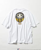 FREAK'S STORE x MLB Back Print 'DARUMA' Crew Neck T-Shirt