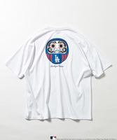 FREAK'S STORE x MLB Back Print 'DARUMA' Crew Neck T-Shirt