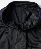 Needles For FREAK'S STORE Limited H.D.Track Pant Poly Smooth (Black×Purple)