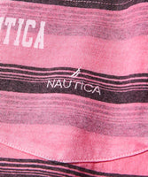 NAUTICA ( JAPAN ) Garment Pigment Dyed Hidden Logo Multi Border S/S Tee