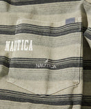 NAUTICA ( JAPAN ) Garment Pigment Dyed Hidden Logo Multi Border S/S Tee