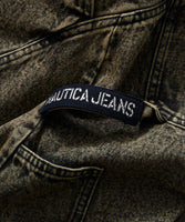 NAUTICA ( JAPAN ) Double Waist Distressed Baggy Curve Cropped Denim Pants