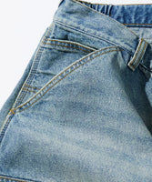 NAUTICA ( JAPAN ) Super Wide Curve Double Knee Denim Cropped Pants
